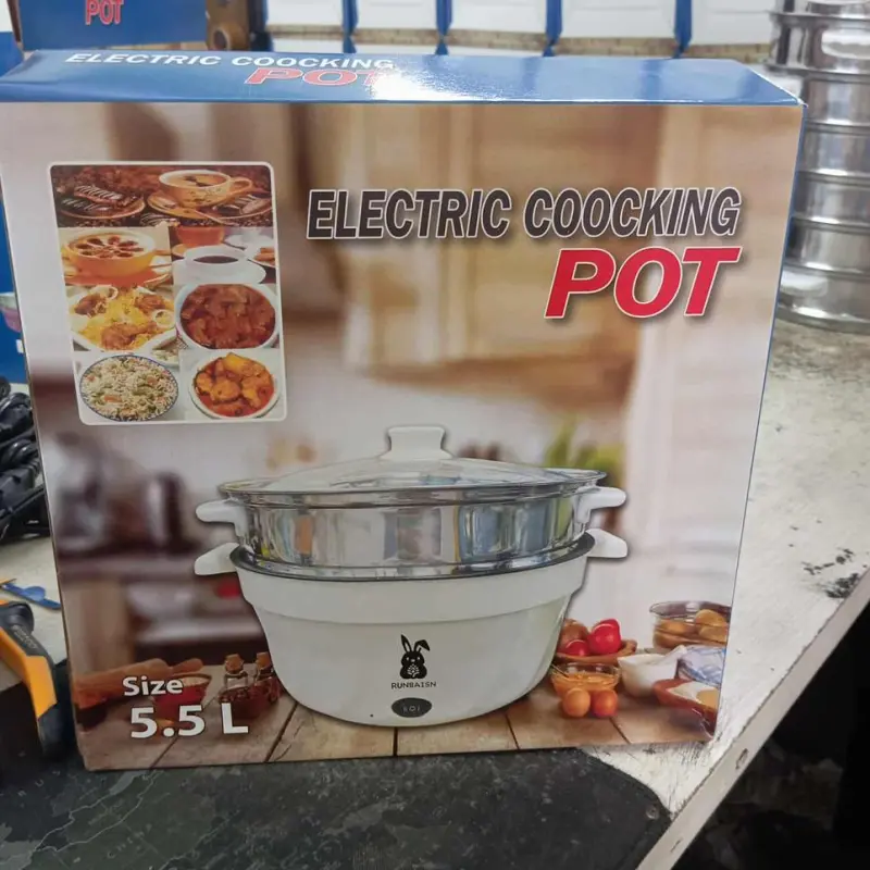 Multi-Purpose Electric Cooking Pot – 5.5 Liter